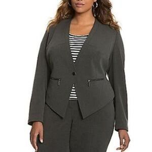 Lane Bryant NWT black Size 28 Cropped Blazer
